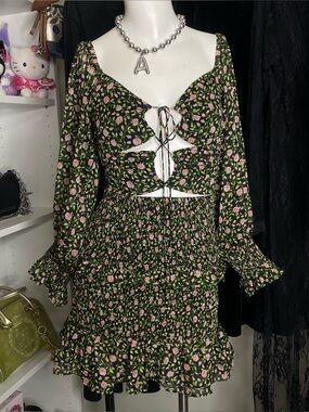 floral mini dress
